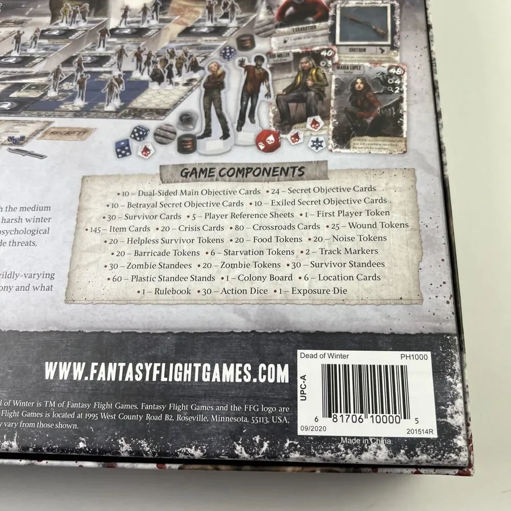 Dead of Winter Game Board for Age 14+ Complete-Great Condition!